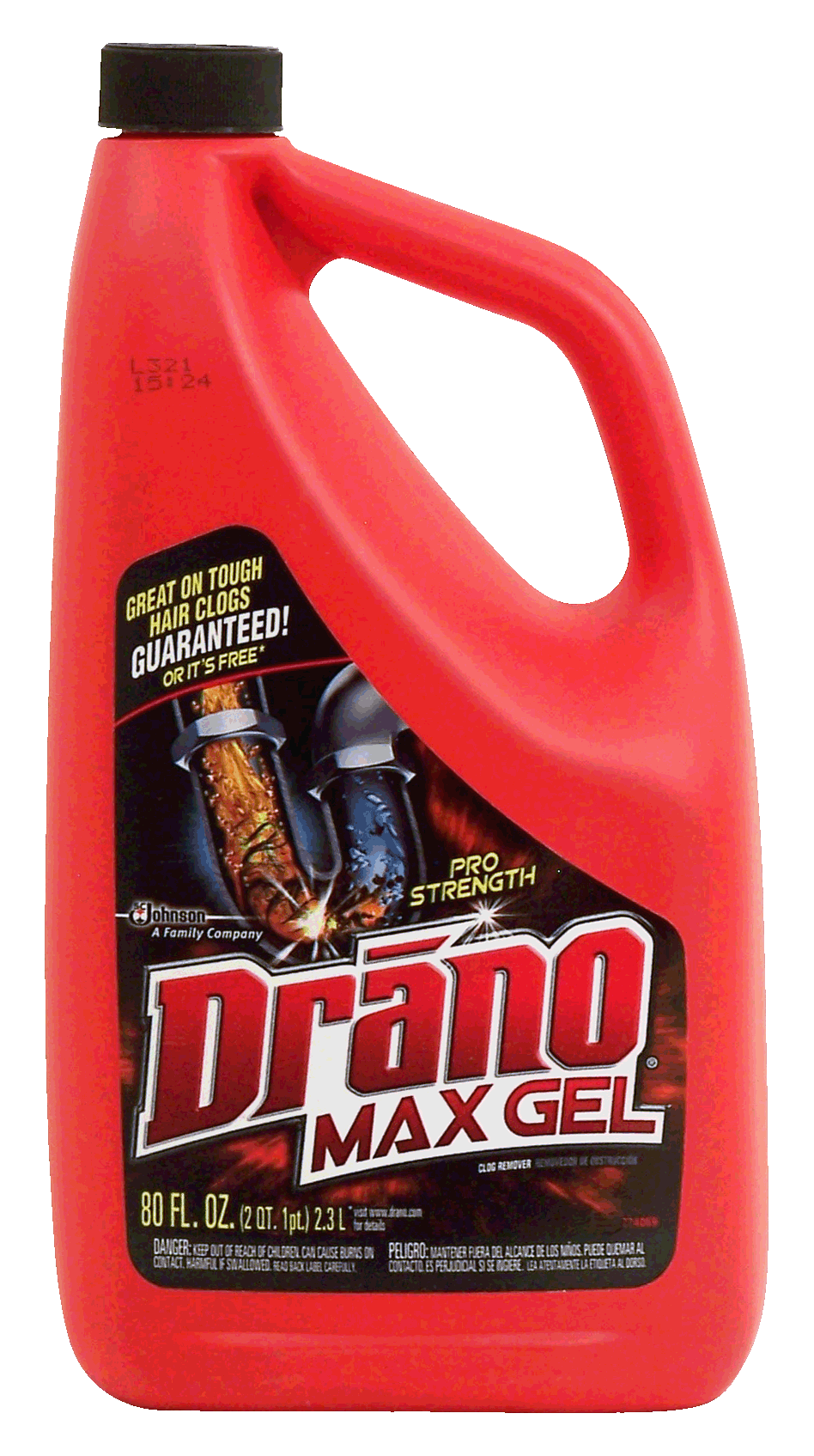 Drano Max Gel liquid drain clog remover, pro strength Full-Size Picture